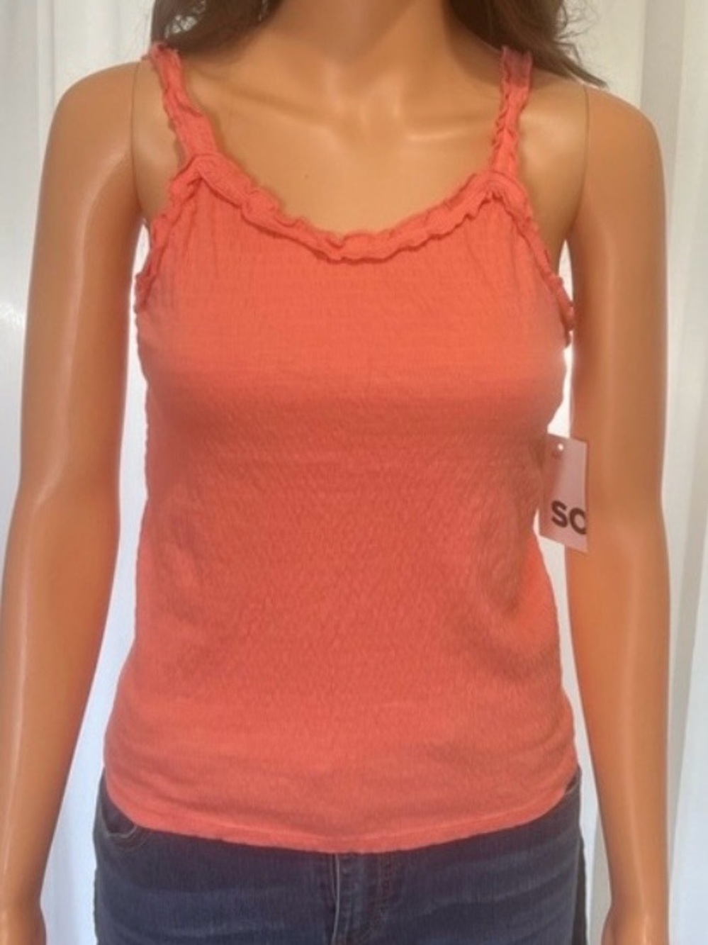 SO Women's Vibrant Orange Camisole Top